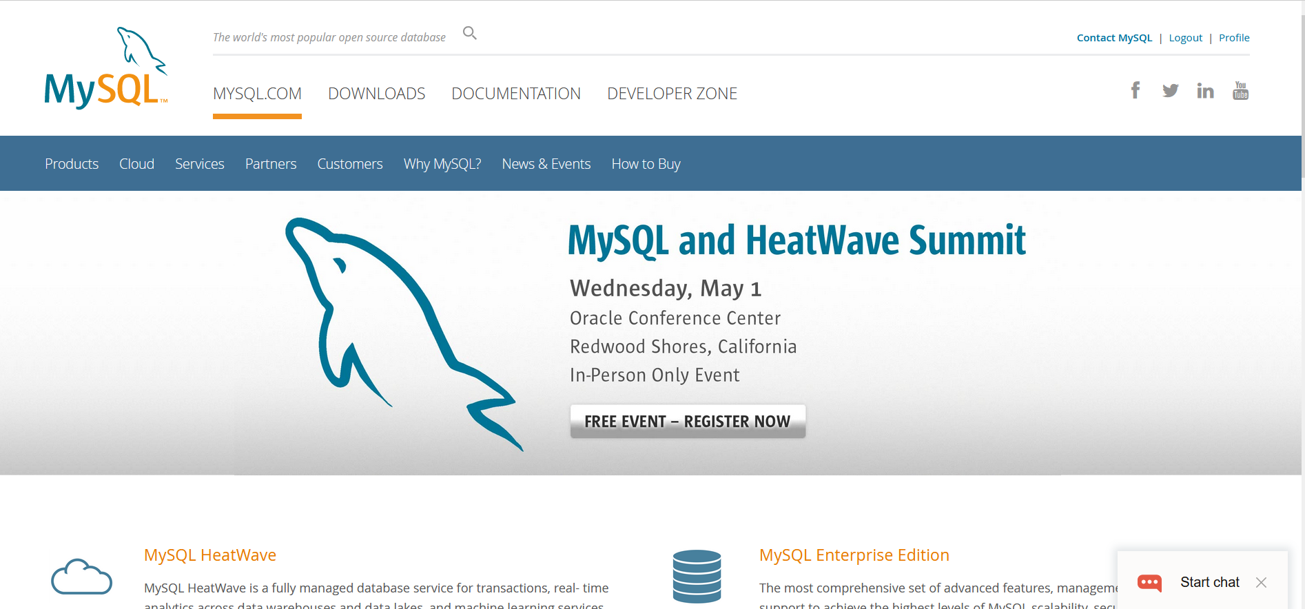 MySQL 官网